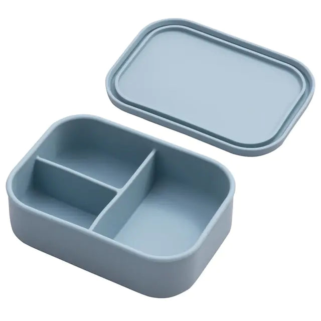 Silicone Baby Feeding Set: Leakproof, Microwave-Safe Bowl & Plate with Lunch Box Design